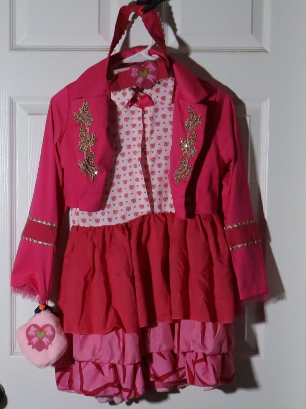 NWOT Girl's Descendants Bridget, The Young Queen of Hearts Costume - Sz 10/12